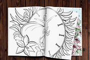 Adult and teen coloring book-part1, an Illustration by Natsuhisui (Thumbnail 5 of 5)