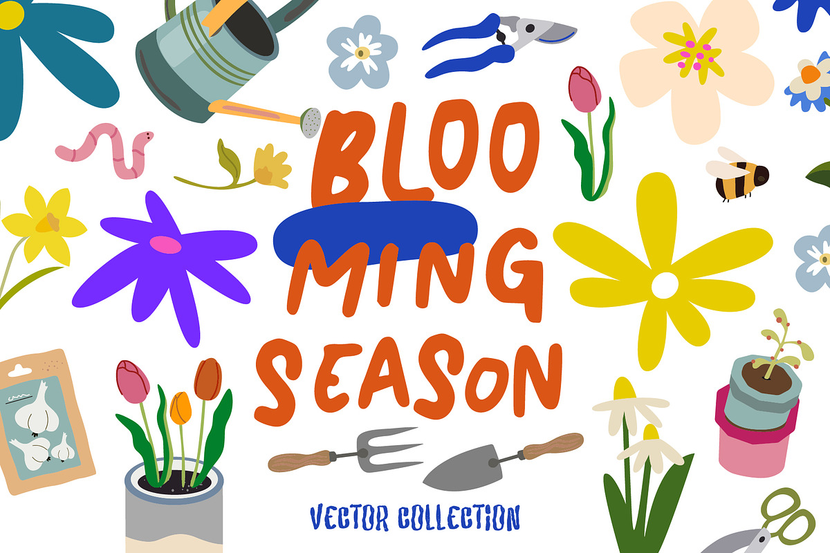 Blooming season design collection, a Decorative Illustration by Luamor (Photo 1 of 16)