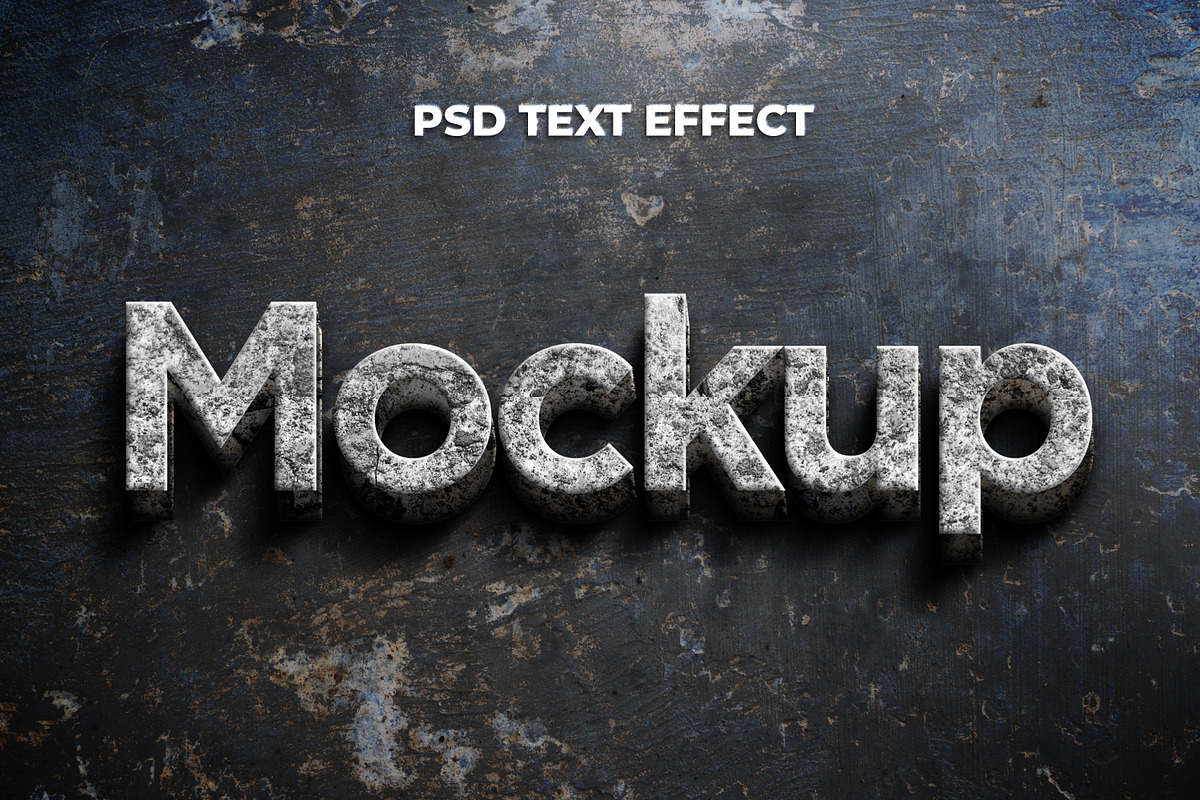 Rough Concrete - 3D Grunge Text Effe, a Layer Style Add-On by yokbisayok (Photo 2 of 4)