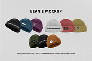 Beanie Mockup, a Hat Mockup by Uncentrifuged Pressure (Thumbnail 1 of 11)