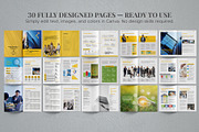 Annual Report Template Canva, a Brochure Template by Oshin Design (Thumbnail 2 of 6)