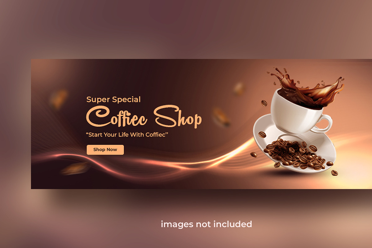 Coffee Shop Banner Template