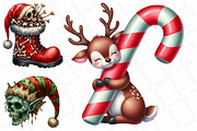 Creepy Christmas Clipart, an Illustration by DreamPrint404 (Thumbnail 3 of 3)