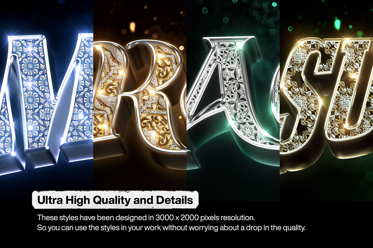Bling Bling Gold Text Effects Vol 03, a Layer Style Add-On by Hyperpix Productions (Photo 19 of 19)