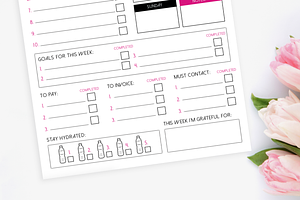 Work From Home - Printable Planner