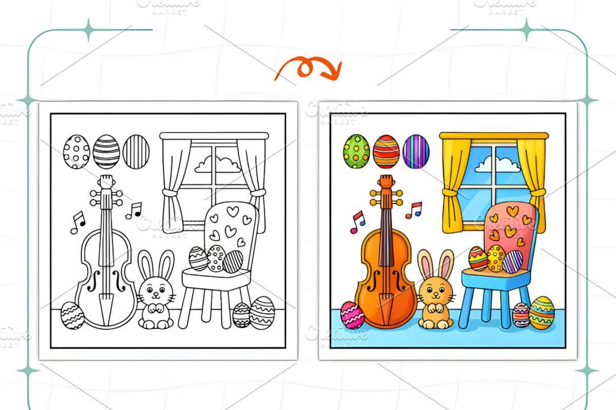 Bold Easy Easter Corner, a Seasonal Illustration by Ink Gallery (Photo 6 of 9)