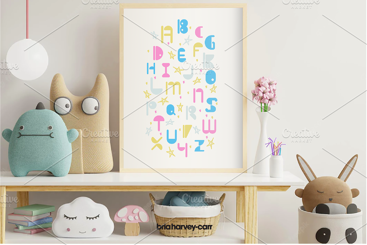 Earlychild Display, a Sans Serif Font by briahcdesign (Photo 2 of 6)