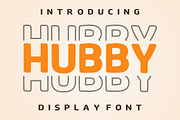 Hubby, a Sans Serif Font by Fourteen Letter (Thumbnail 1 of 7)