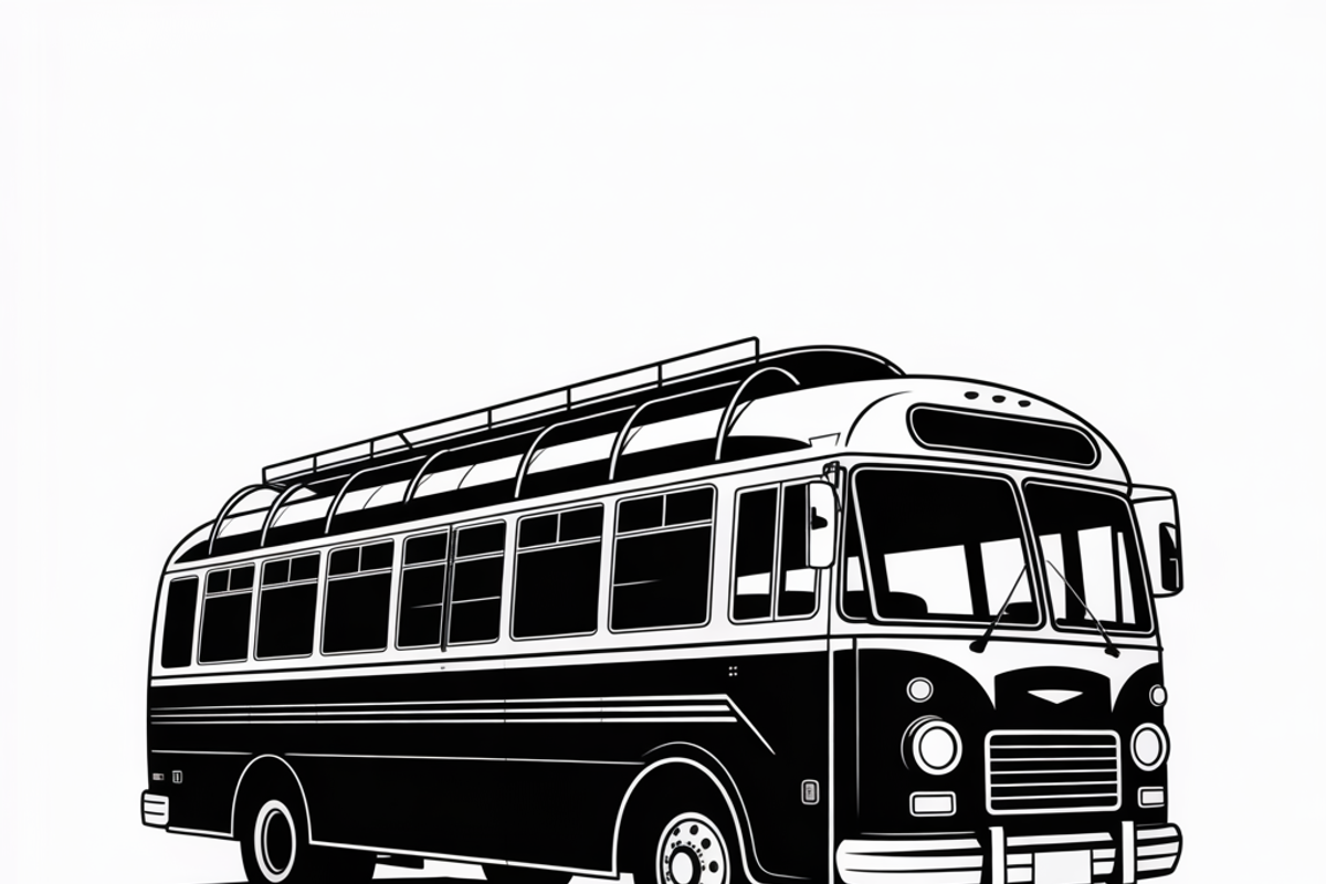 City bus silhouette flat design, an Illustration by Amazin_art (Photo 5 of 5)