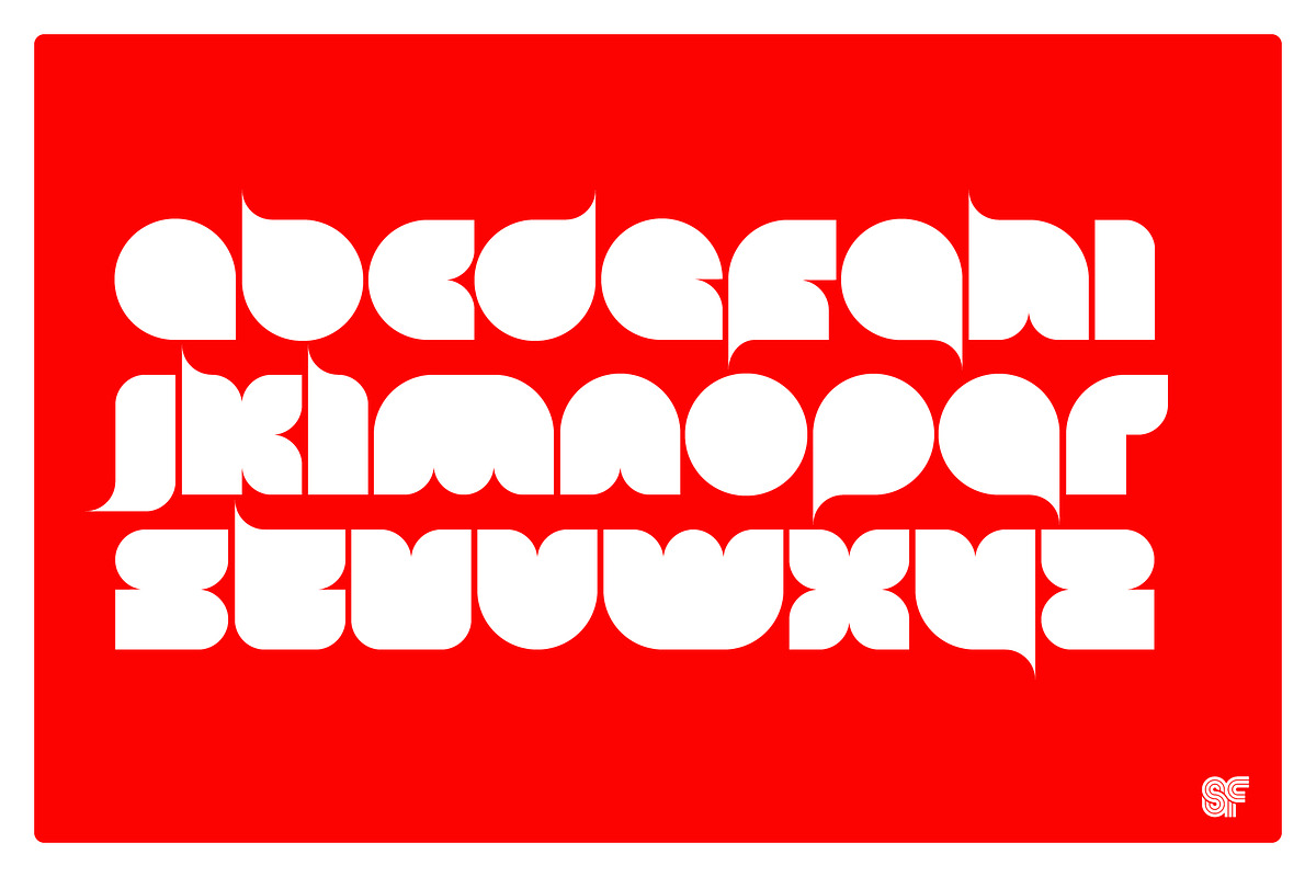 BLOB | Round + Square | 2 Fonts, a Sans Serif Font by Superfried Font Shop (Photo 2 of 10)
