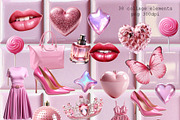 PINKCORE Graphic collage collection, a Graphic by LarysaZabrotskaya (Thumbnail 2 of 10)