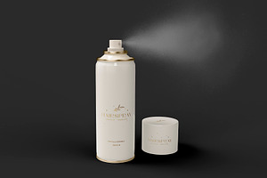 Aerosol Spray Can Mockup