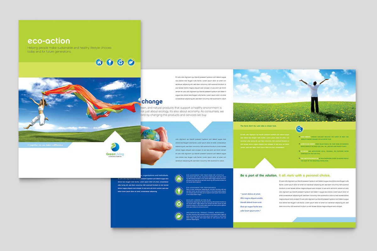 Sustainable Living Brochure Template, a Brochure Template by StockLayouts (Photo 4 of 4)