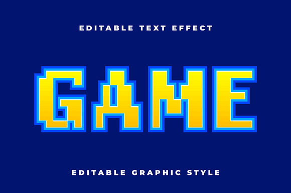 Neon Pixel Text Effect