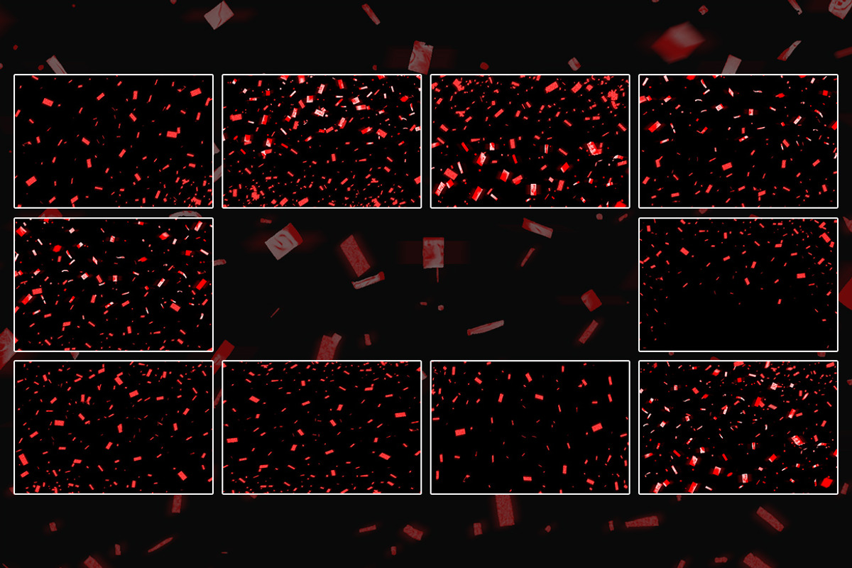 Shiny Red Confetti Overlays, a Texture Graphic by Partikusi Design (Photo 3 of 3)