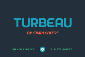 Turbeau — Retro-futuristic font