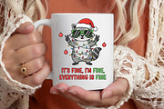 Raccoon Christmas Sublimation PNG, an Illustration by Designking (Thumbnail 2 of 6)