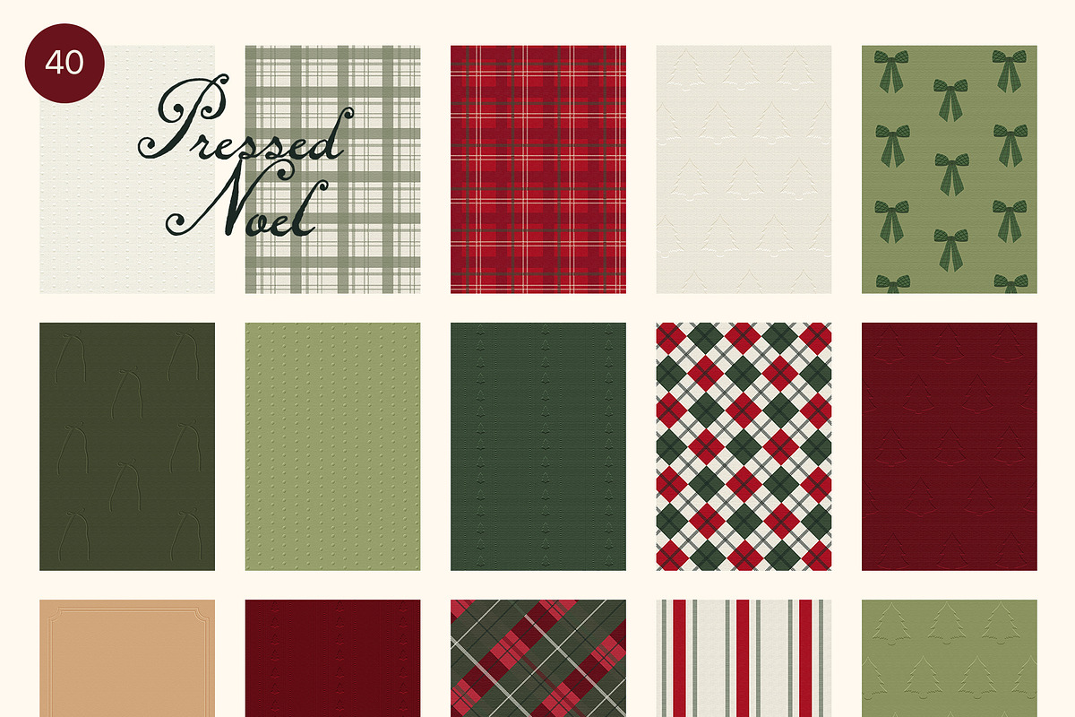 Christmas Embossed Frames & Papers, a Background Graphic by Madiwaso (Photo 8 of 11)