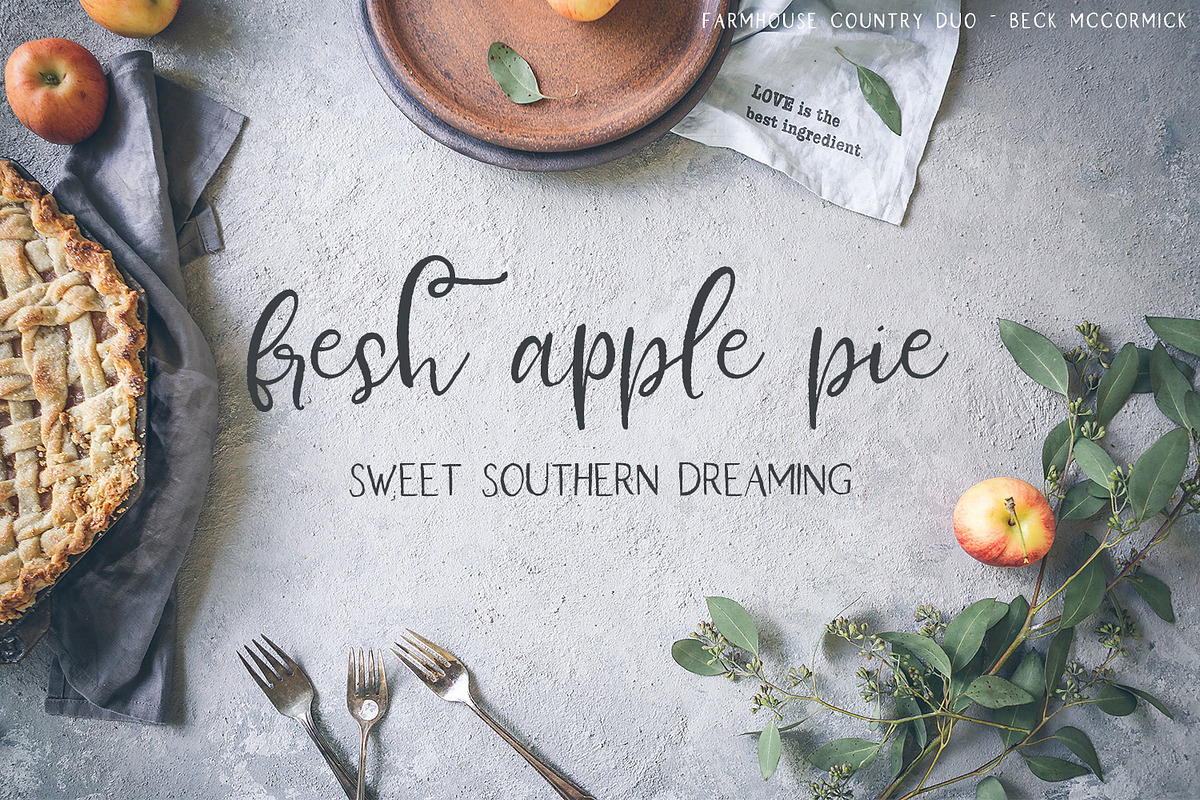Farmhouse Country Rustic Font Duo preview 2