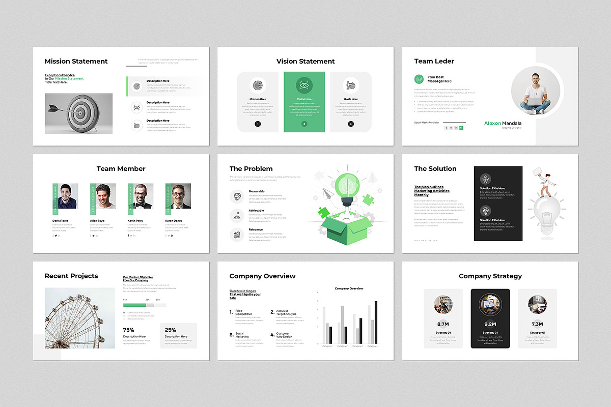 Company Profile Presentation Templat, a Presentation Template by GenerousArt (Photo 3 of 8)