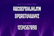 Neon Flux - Modern Futuristic Font, a Font by Gumrega Studio (Thumbnail 5 of 7)
