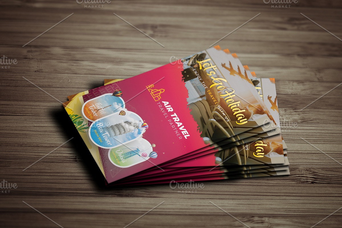 Travel Agency Business Card, a Business Card Template by DesignsLab (Photo 3 of 5)