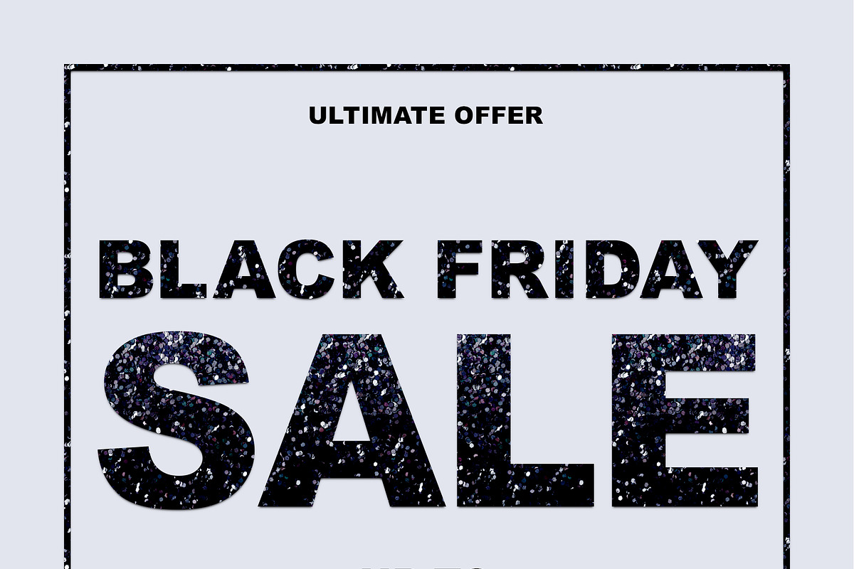 Glitter Black friday sale template, a Marketing Template by Love Giftery (Photo 2 of 2)