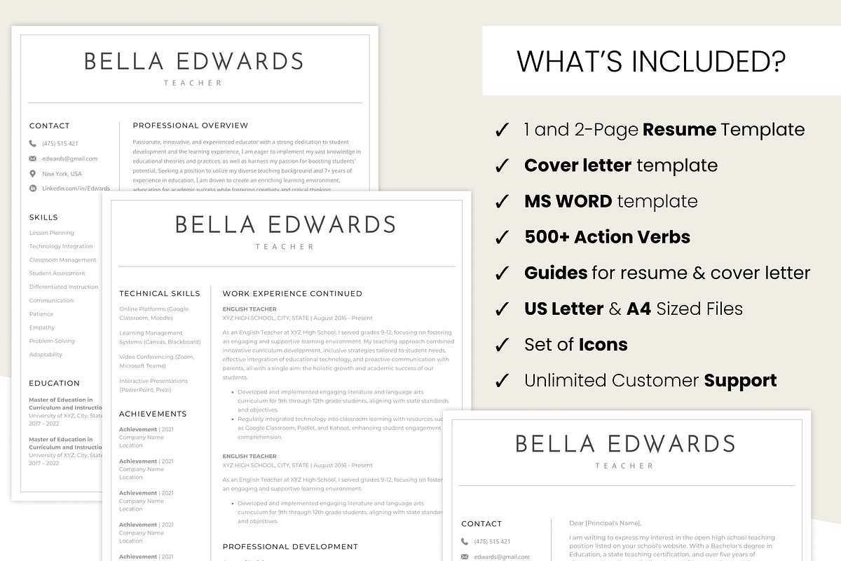 Clean, Simple, Minimalist Resume, a Resume Template by MondaySpark (Photo 3 of 7)