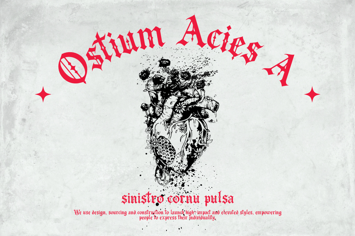 Velgravia – Gothic Blackletter Font, a Blackletter Font by Creacy Studio (Photo 4 of 10)