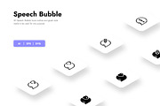 Speech Bubble Icons, a Duotone Icon by HacaStudio (Thumbnail 2 of 6)