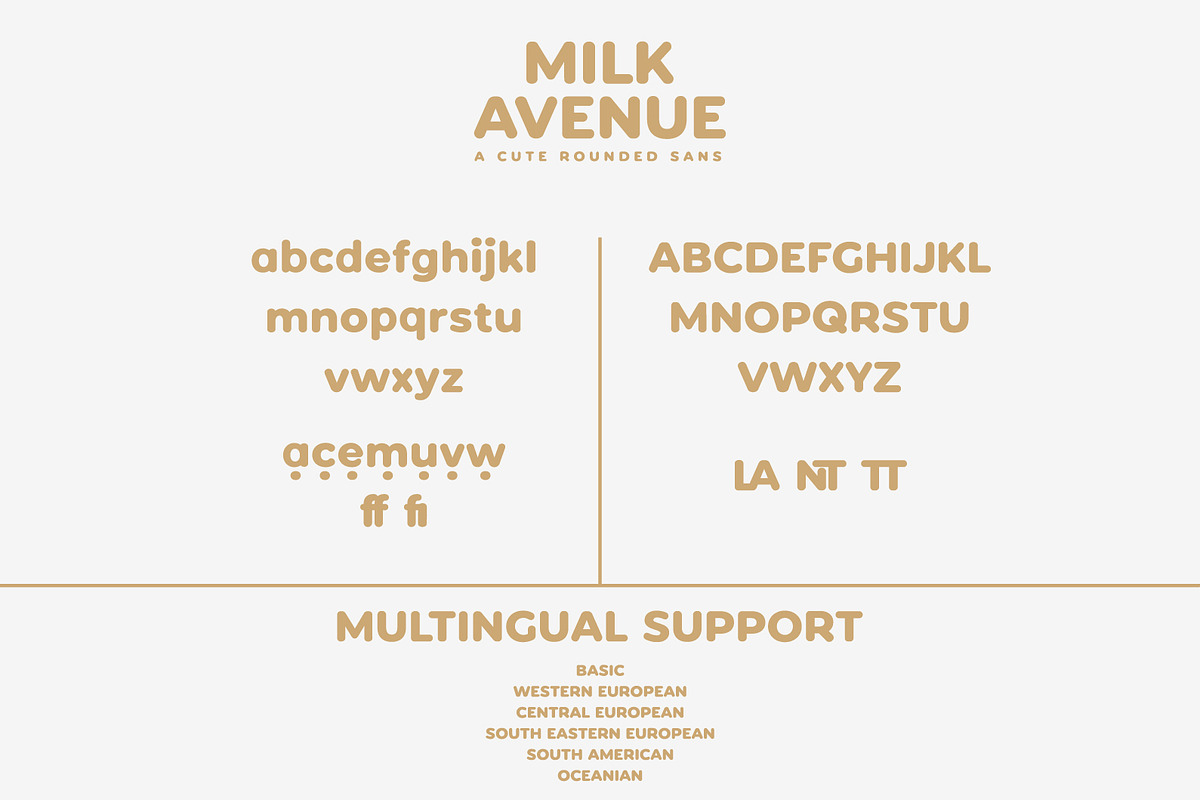 MilkAvenue An Essential Rounded Sans, a Sans Serif Font by Prestige Artsy Studio (Photo 10 of 10)