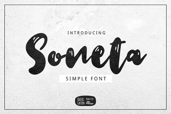 Soneta Font preview 6