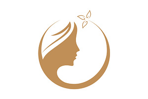 Women Face Beauty Logo Design