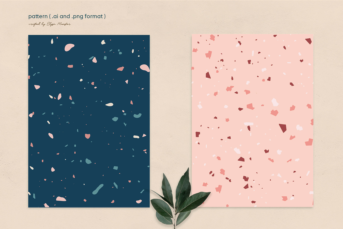 Terrazzo Pattern, a Pattern Graphic by Elysamunster (Photo 3 of 9)