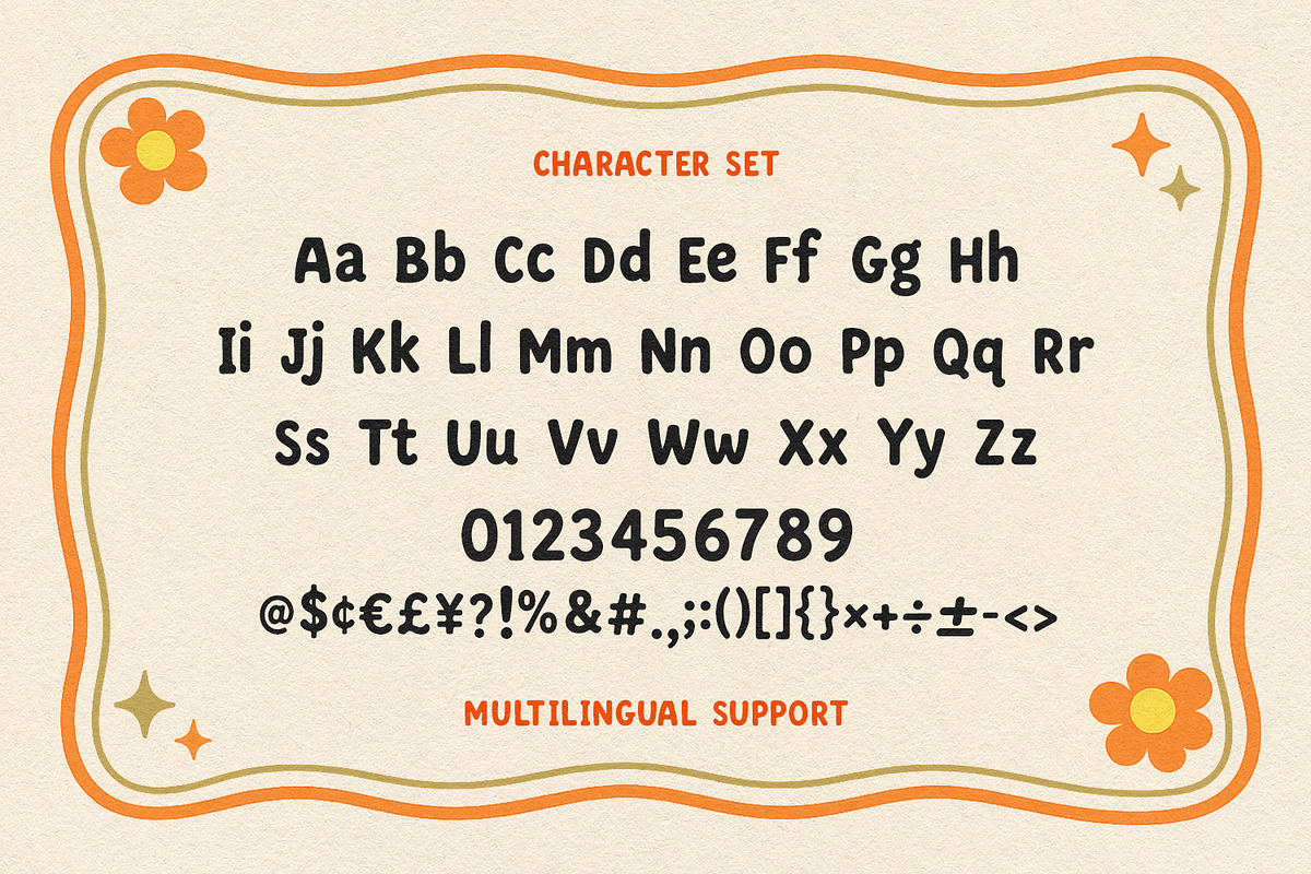 Jocobow Cute Playful Retro Font, a Sans Serif Font by Maulana Creative (Photo 6 of 7)