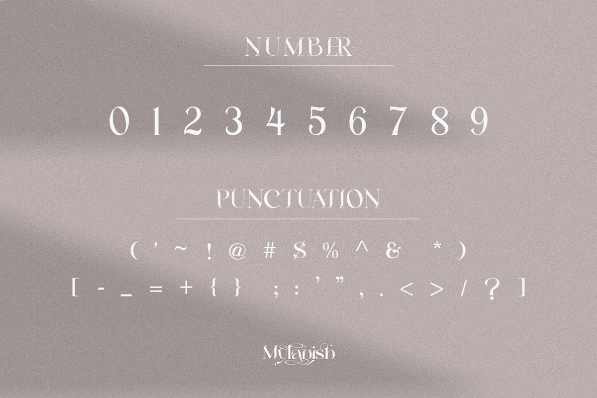 Mylanish _ unique modern typeface, a Serif Font by Penatic Studio (Photo 10 of 11)