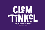 Clem Tinkel - Playful Display Font, a Sans Serif Font by Imoodev (Thumbnail 1 of 5)