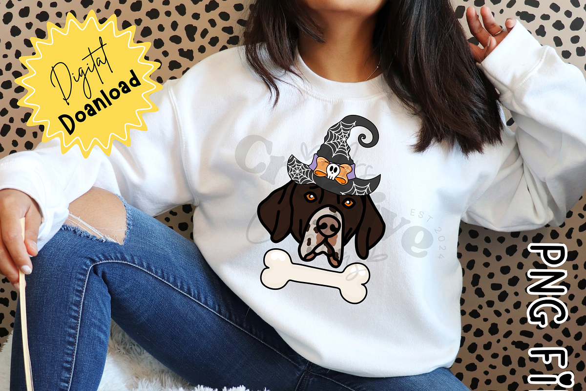 Witch Halloween Dog Breed Clipart, a Graphic by Mrs. Creative Creations (Photo 3 of 6)