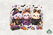 Cute Halloween Witch Candy PNG, a Seasonal Illustration by Craft Nest (Thumbnail 1 of 4)