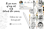 Procreate - Tattoo Fineliner Brushes, a Brush Add-On by LaurenceVArtiste (Thumbnail 5 of 5)
