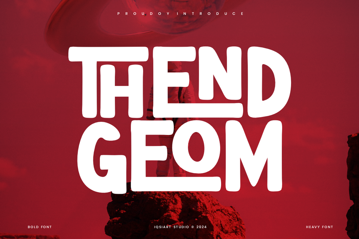 Thend Geom - Round & Thick Font, a Sans Serif Font by Iqsiart Studio (Photo 1 of 7)