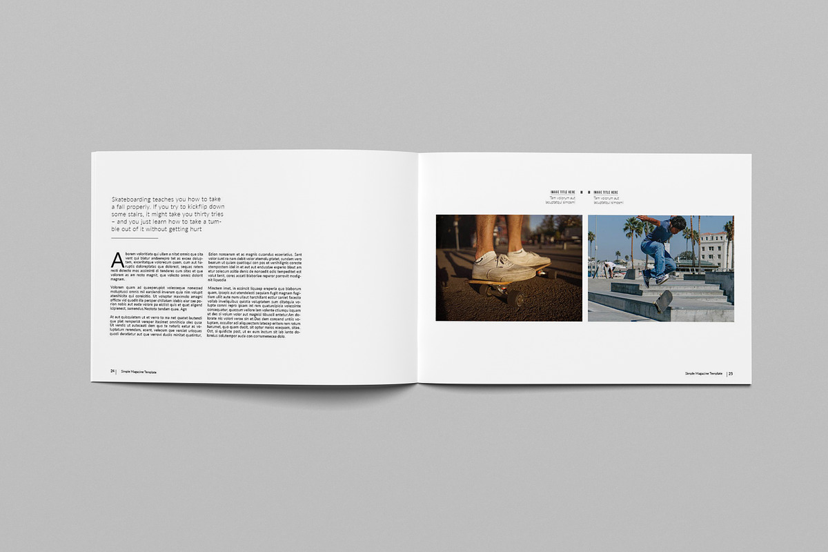 Landscape Magazine Template III, a Magazine Template by Uloel Design (Photo 10 of 12)