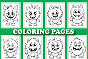 200 Cute Monster Coloring Pages for, a Stationery Template by Design Station (Thumbnail 4 of 6)