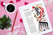 Big set of female accessories, an Object Illustration by Lina's store (Thumbnail 4 of 9)