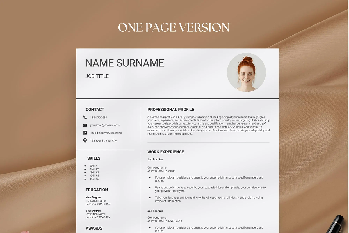 Resume Template Google Docs Word, a Resume Template by OkiDocs Resume Templates (Photo 7 of 11)