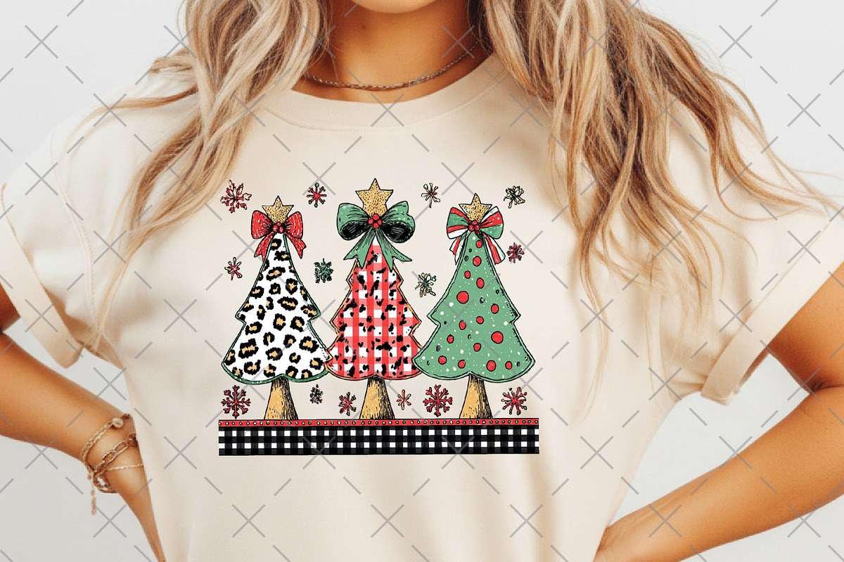 Colorful Coquette Christmas Tree Png, an Illustration by Craft Nest (Photo 5 of 6)
