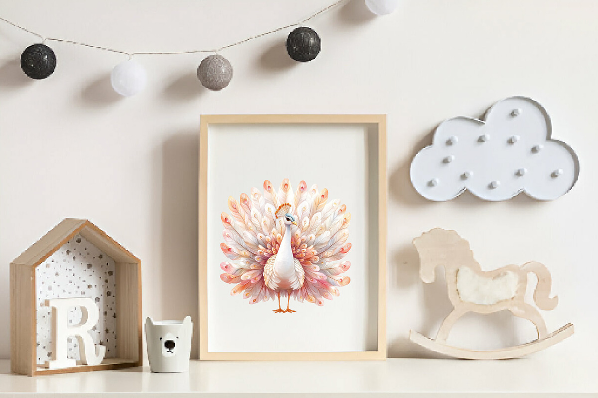 Wedding Peacock Clipart, an Illustration by CreationArt (Photo 9 of 9)