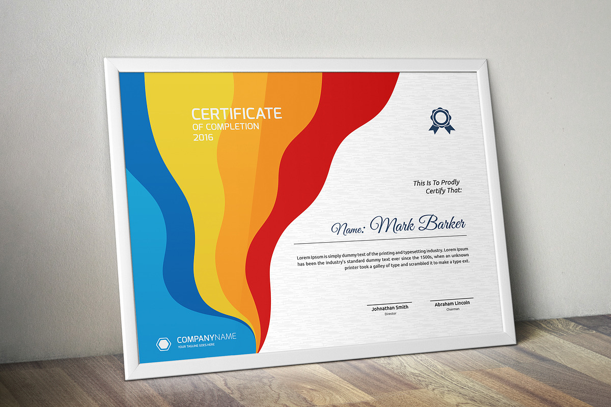 Certificate Word | PSD | AI, a Stationery Template by Curve Design (Photo 2 of 6)
