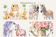 Whimsical Motherhood Watercolor PNG, an Illustration by Artnoy (Thumbnail 4 of 8)