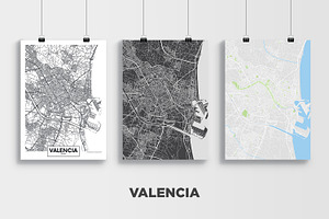 5 Maps Of Spanish Cities